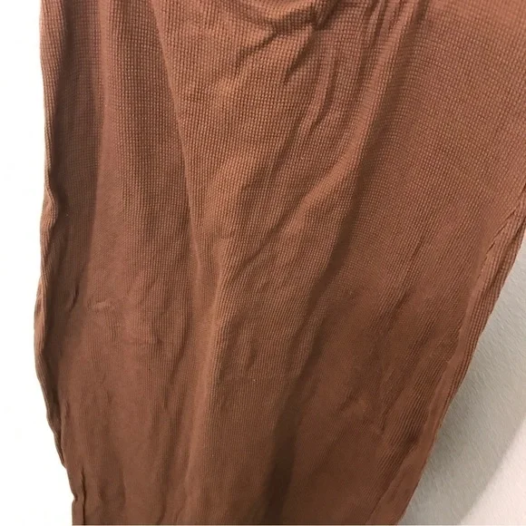 3/$15 Prettylittlething brown thermal spaghetti strap maxi dress  20 - Picture 7 of 11